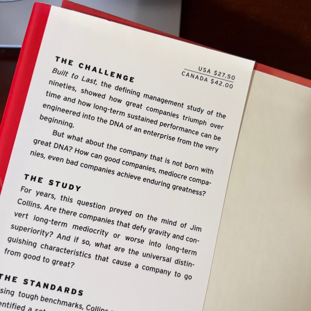 Good to Great by Jim Collins Hardcover - Picture 3 of 3